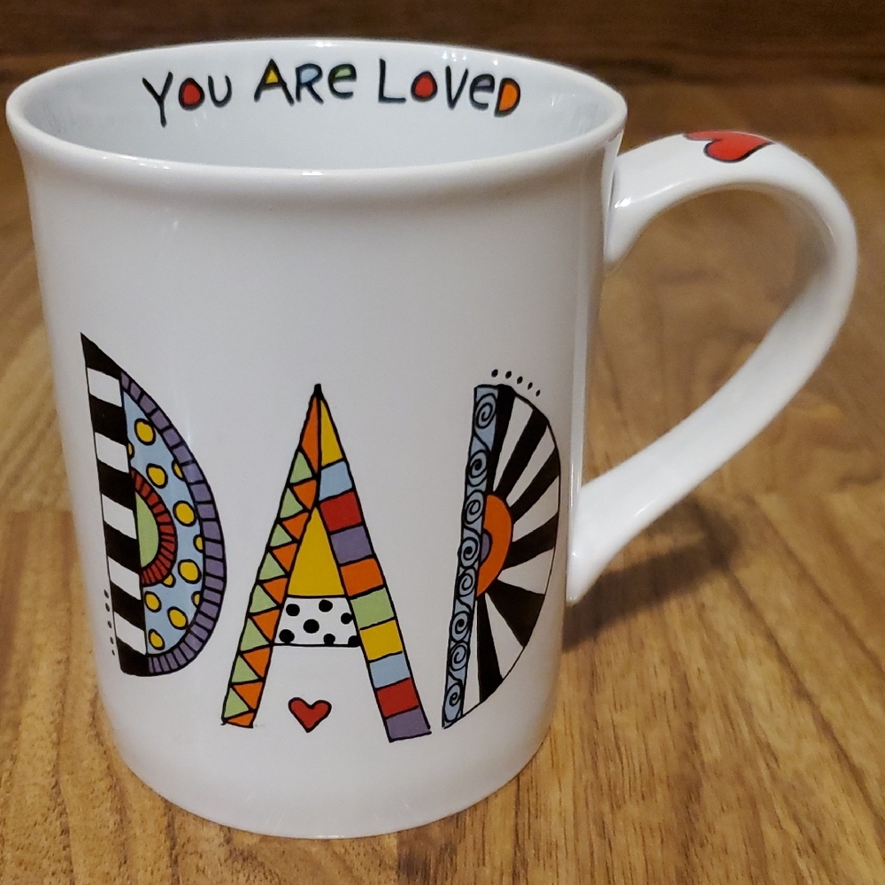 Enesco Our Name Is Mud Cuppa Doodle Loved Dad 16 Oz Mug